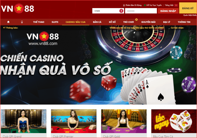 Casino truc tuyen VN88