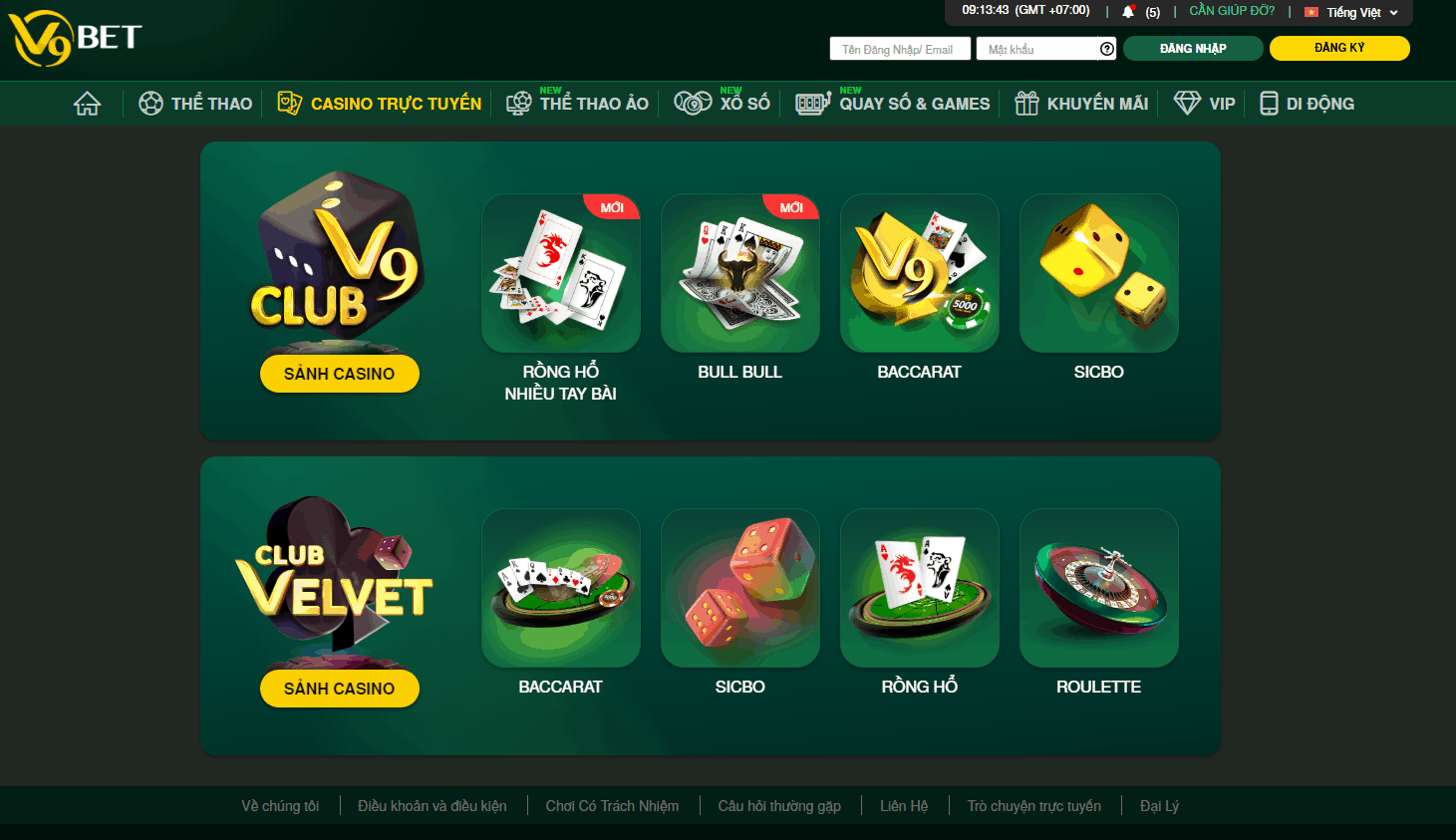 V9bet casino - link vào V9betcasino