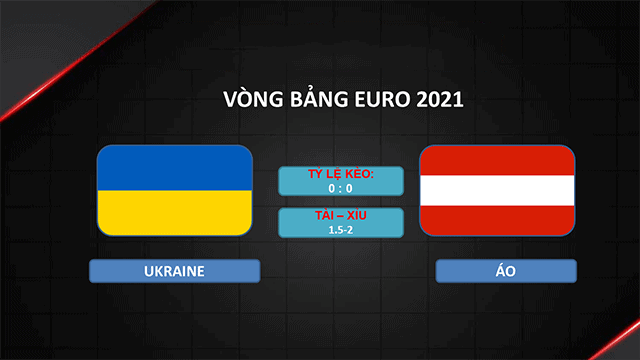 Soi kèo nhà cái Ukraine vs Áo 21/6/2021 - Vòng bảng EURO 2021 - Nhận định